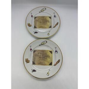 Rosanna Chateau Haut-Bages Salad Plates Made in Italy Set of 2